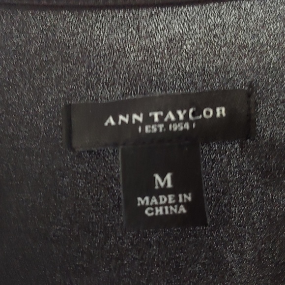 Ann Taylor Long Sleeve Graphic Sheer Blouse - Picture 5 of 5